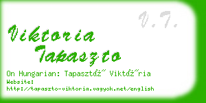 viktoria tapaszto business card